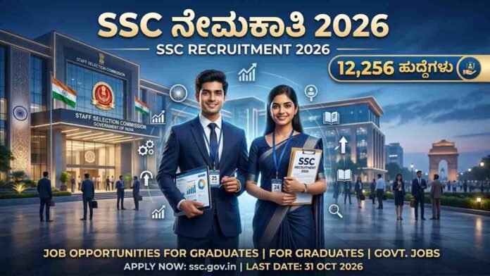 SSC Recruitment 2026 notification released for 12256 central government vacancies