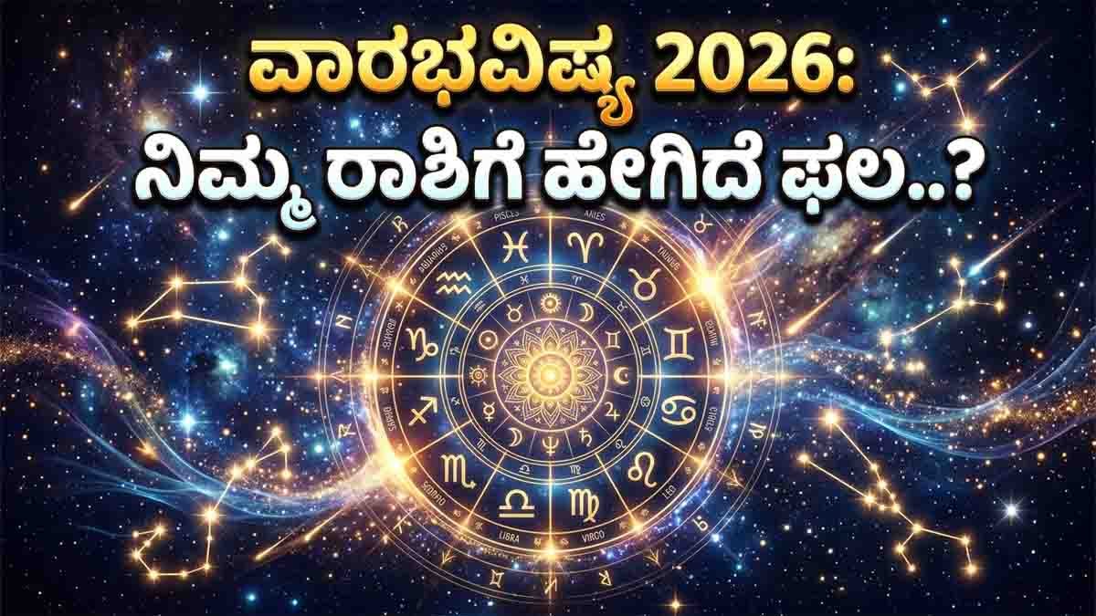 Weekly Horoscope : 12 ರಾಶಿಗಳ ಅದೃಷ್ಟ ಹೇಗಿದೆ? ಈ ವಾರ ಯಾರಿಗೆ ಗೋಲ್ಡನ್ ಟೈಮ್, 12 ರಾಶಿಗಳ ಸಂಪೂರ್ಣ ವಾರಫಲ…! 4 Weekly Horoscope predictions for Aries to Pisces from May 24 to 30 2026 with career, finance, health and relationship insights