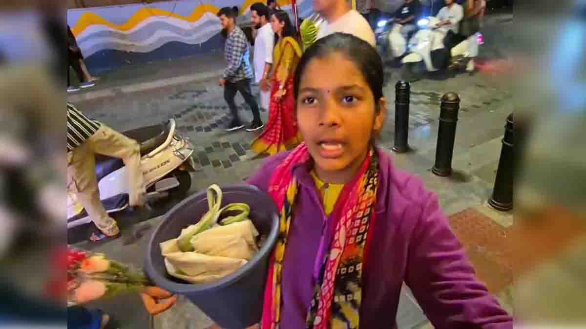 Bengaluru viral video of flower-selling girl teaching self-respect on Church Street