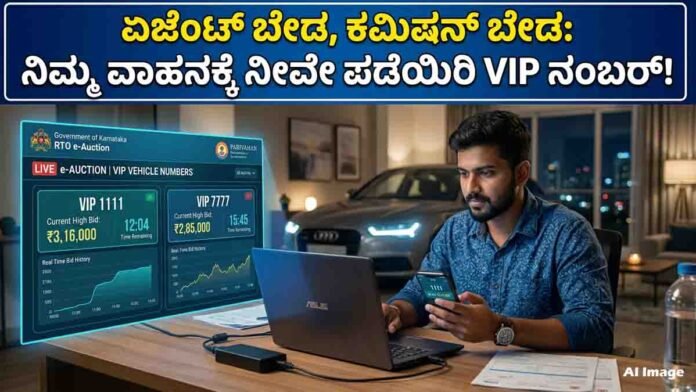 VIP Fancy Vehicle Number booking process through Parivahan online auction portal in India