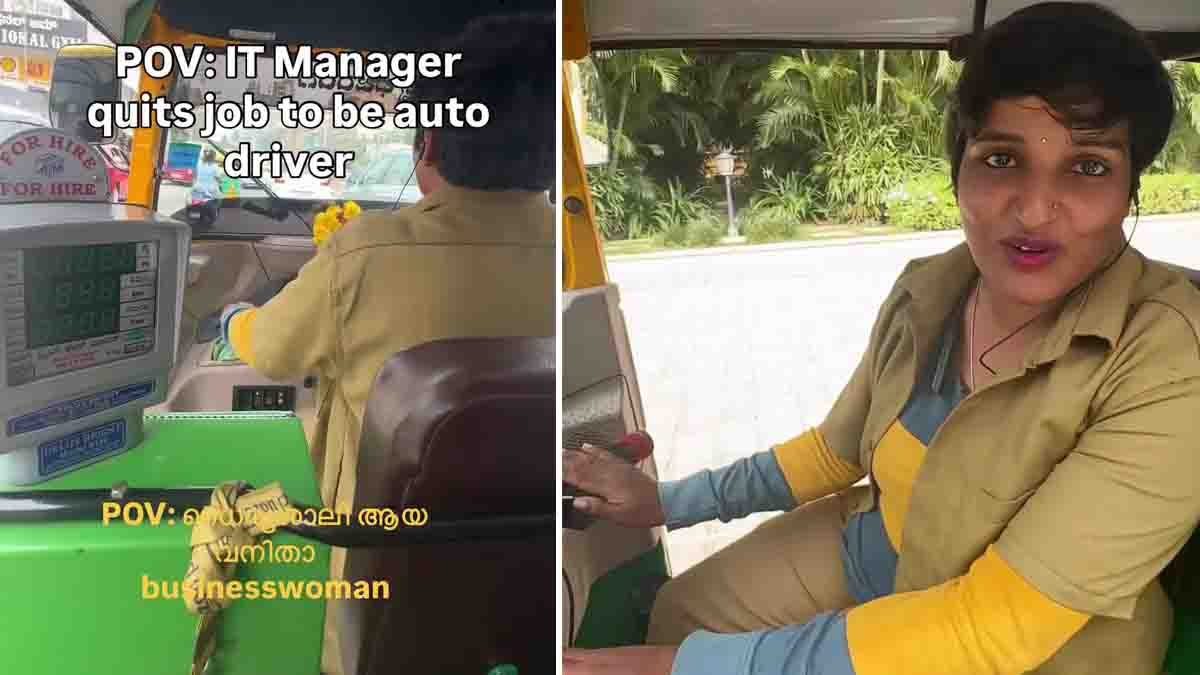 IT auto driver who left a high-paying IT manager job and now earns a living as an auto-rickshaw driver with a happier li