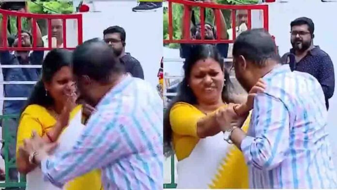 Kerala Congress viral video showing MLA Bindu Krishna reacting during an awkward interaction at KPCC office meeting