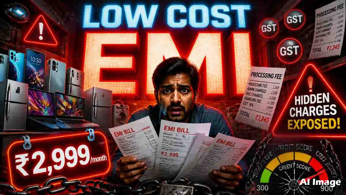 Low Cost EMI schemes explained with hidden charges, processing fees and financial risks in India