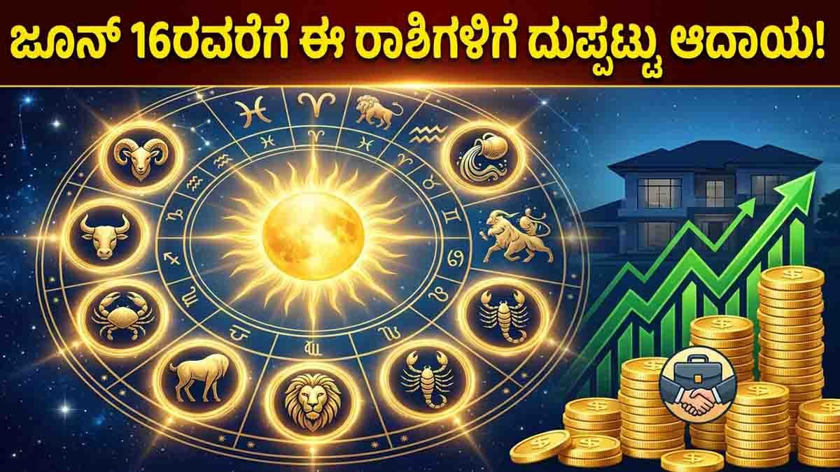 Lucky zodiac signs in 2026 benefiting from Sun's solo transit with financial growth, career success, promotions and property gains.