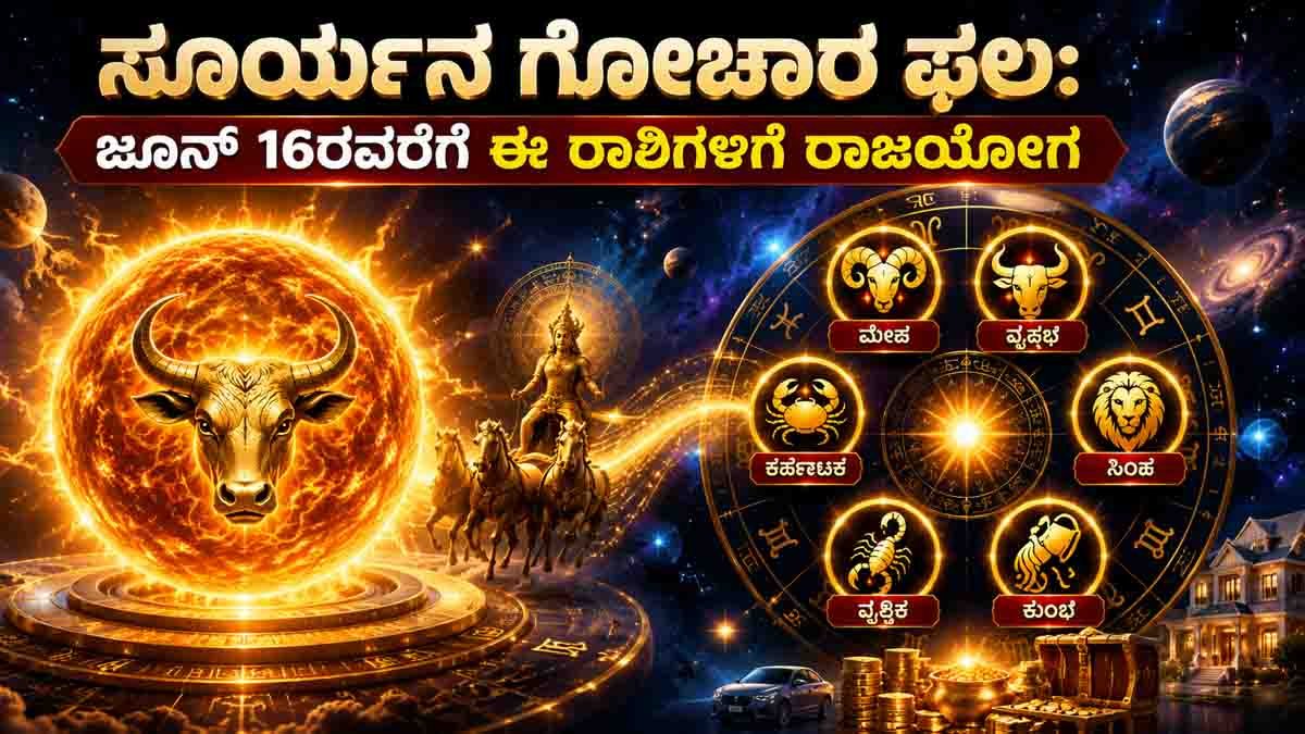 Lucky zodiac signs in 2026 benefiting from Sun's solo transit with financial growth, career success, promotions and property gains.