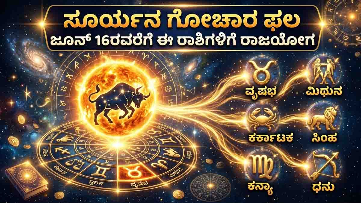 Lucky zodiac signs in 2026 benefiting from Sun's solo transit with financial growth, career success, promotions and property gains.