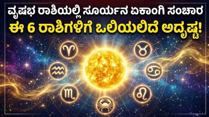 Lucky zodiac signs in 2026 benefiting from Sun's solo transit with financial growth, career success, promotions and property gains.