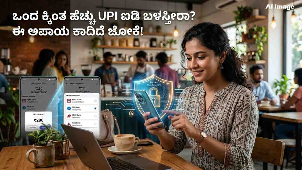 Multiple UPI Accounts : ಒಂದೇ ಫೋನಲ್ಲಿ ಹಲವು UPI ಅಕೌಂಟ್ ಬಳಸ್ತಿದ್ದೀರಾ? ಈ ಸತ್ಯ ತಿಳಿಯದಿದ್ದರೆ ಜೇಬಿಗೆ ಕತ್ತರಿ ಗ್ಯಾರಂಟಿ! 2 Cyber security warning about using multiple UPI accounts on one smartphone safely