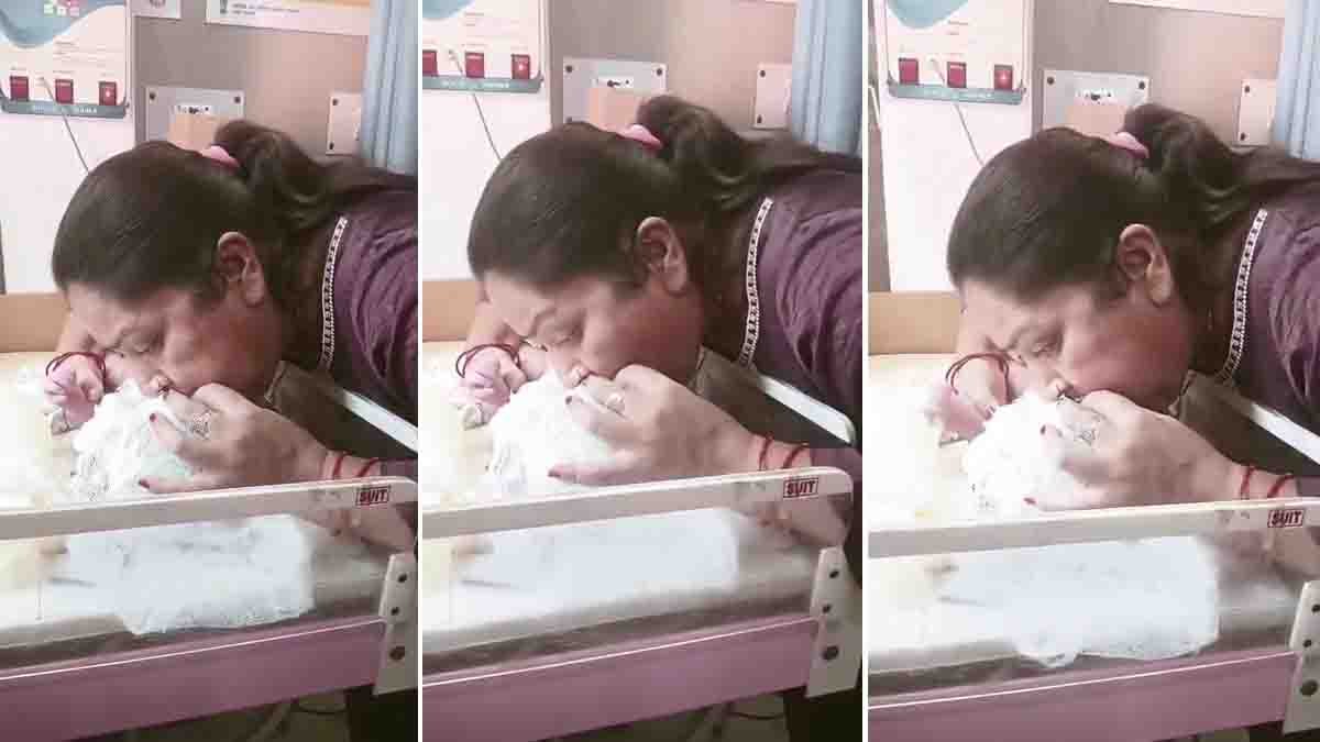 Saharanpur Doctor Dr Rooma reviving a newborn baby with mouth-to-mouth resuscitation in Uttar Pradesh hospital