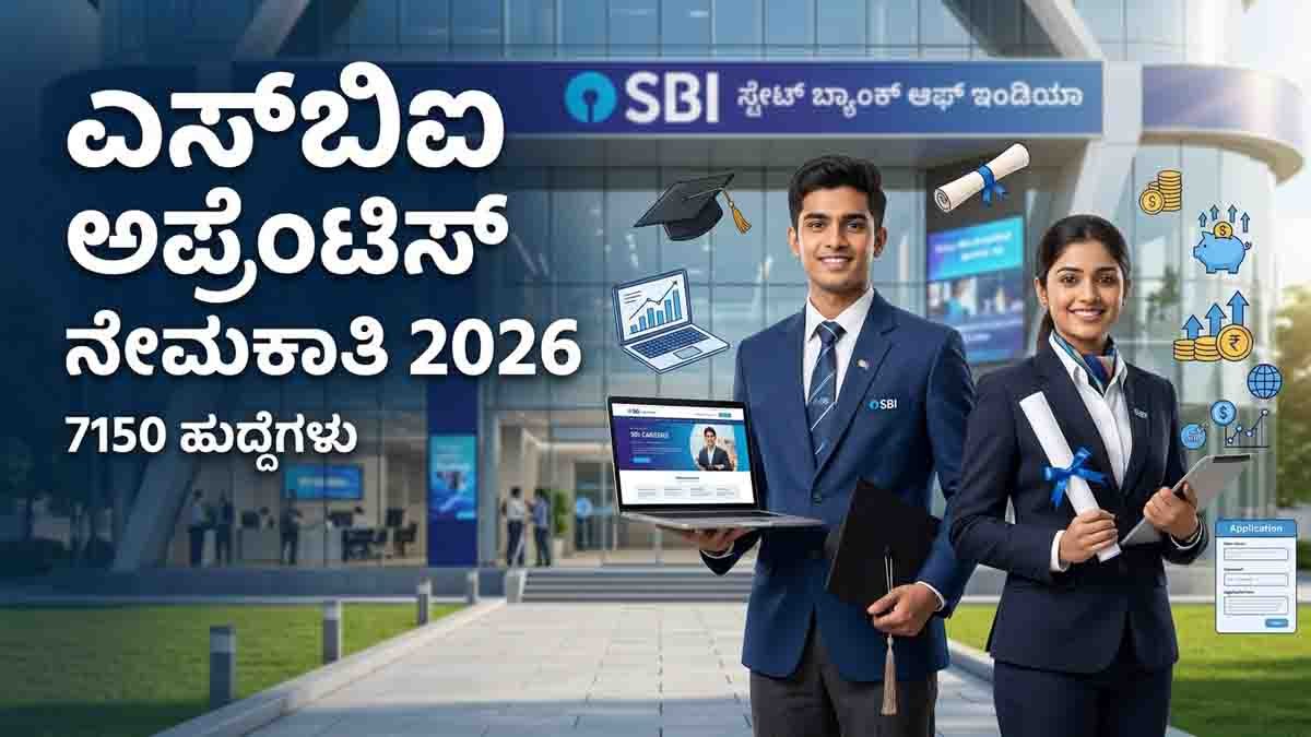 SBI Apprentice Recruitment 2026 notification for 7150 banking job vacancies across India