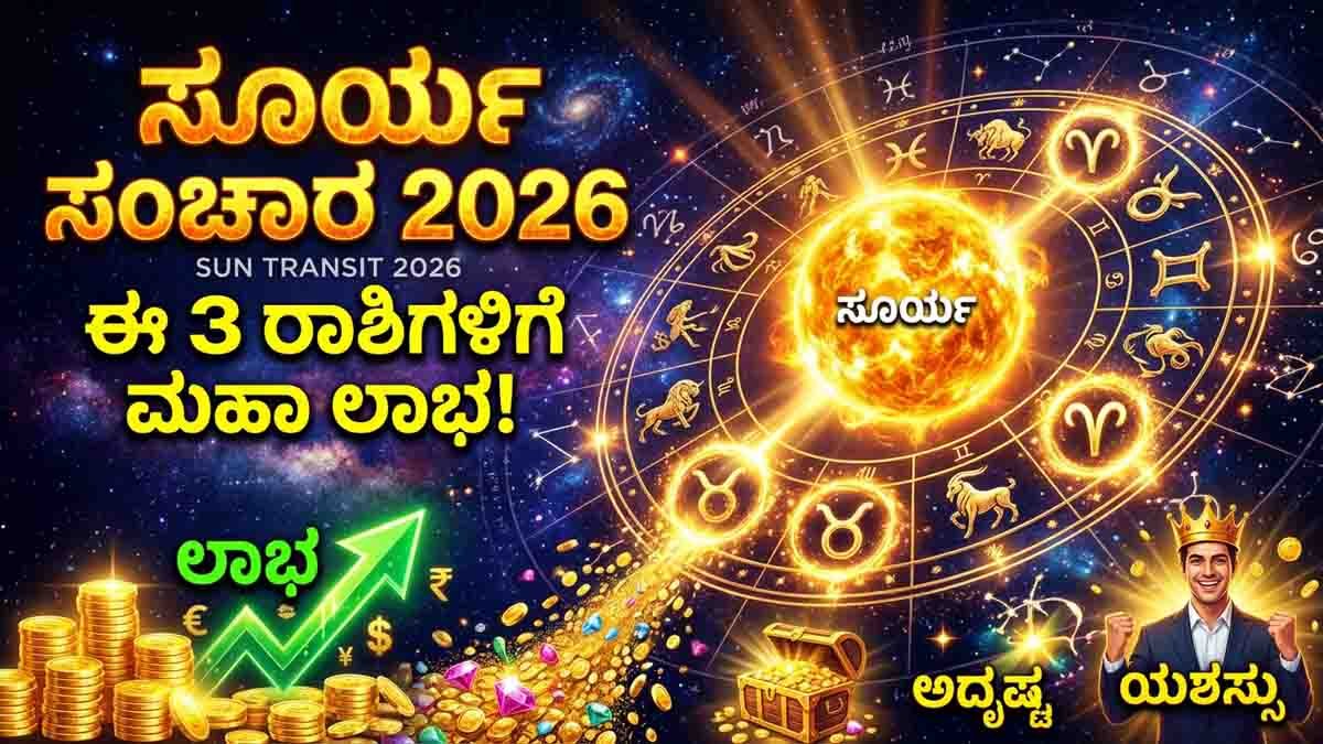 Sun Transit 2026 brings luck success and financial growth for Aries Taurus and Capricorn zodiac signs