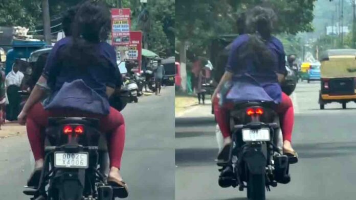Viral Bike Assault Video showing man attacking woman on moving bike