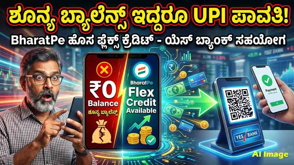 BharatPe Flex : ಬ್ಯಾಂಕ್ ಖಾತೆಯಲ್ಲಿ ಹಣವಿಲ್ಲದಿದ್ದರೂ ಯುಪಿಐ ಪಾವತಿ ಮಾಡಿ! ಭಾರತ್ ಪೇ 'ಫ್ಲೆಕ್ಸ್' (BharatPe Flex) ಬಗ್ಗೆ ನಿಮಗೆಷ್ಟು ಗೊತ್ತು? 2 BharatPe Flex allows users to make UPI payments using a credit line even with zero bank account balance.