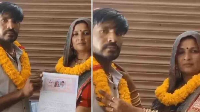 Mother-in-law marries son-in-law in a controversial court marriage that has gone viral on social media.