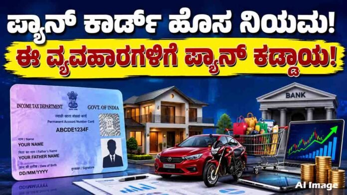 PAN Card new rules in India 2026, mandatory PAN requirements for property purchase, vehicle purchase, stock market investments and high-value transactions.
