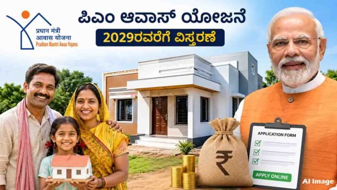 Beneficiaries applying for PM Awas Yojana 2029 to receive financial assistance for building a new house
