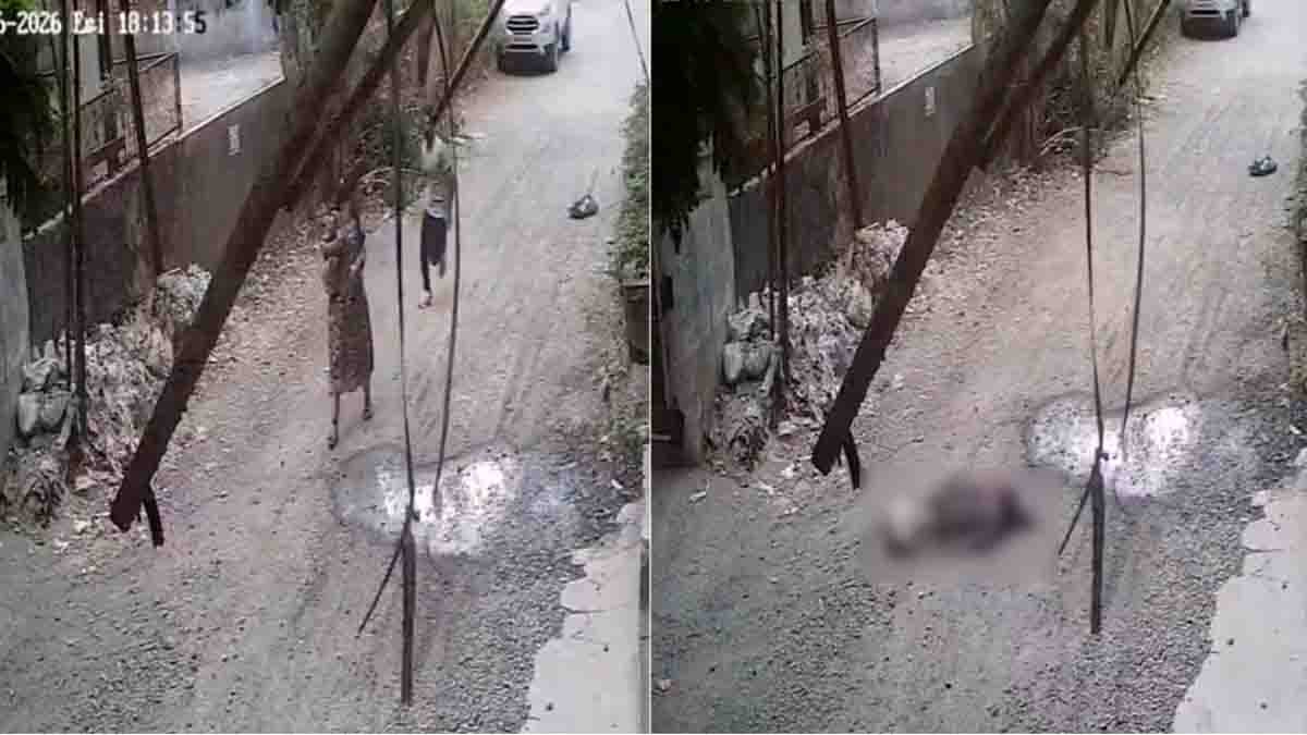 Palghar Woman Attack captured on CCTV as government employee is brutally assaulted by colleague in Maharashtra