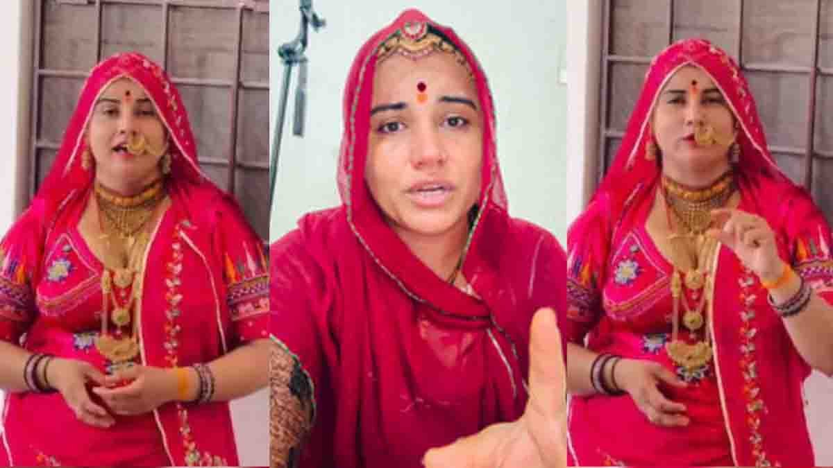 Anita Bishnoi, Rajasthan social media influencer, during the cyberbullying controversy that sparked nationwide discussion