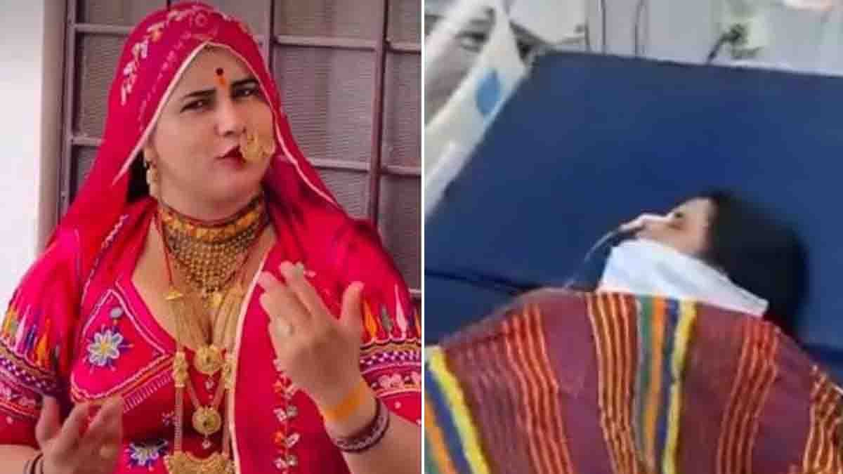 Anita Bishnoi, Rajasthan social media influencer, during the cyberbullying controversy that sparked nationwide discussion