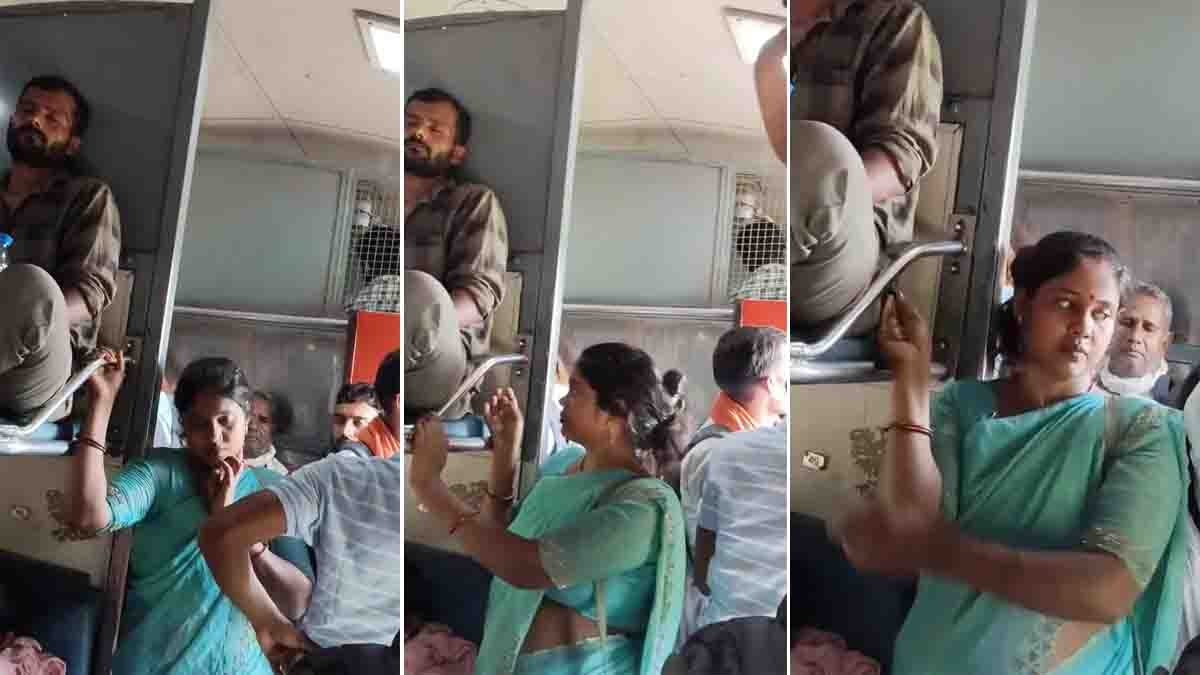 Women Mobile Theft on Train: A viral video captures a woman allegedly stealing a mobile phone from a sleeping passenger aboard a crowded train. Watch the shocking incident and learn essential train travel safety tips.
