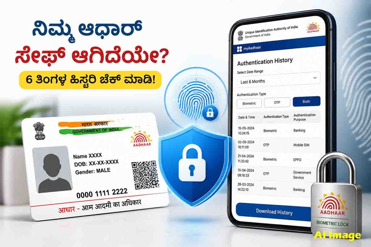 How to check Aadhaar authentication history and biometric lock status online through UIDAI MyAadhaar portal