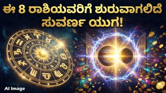 Astrology Prediction for June 2026 highlighting Gajakesari Yoga and its positive impact on lucky zodiac signs through wealth, career growth and prosperity.