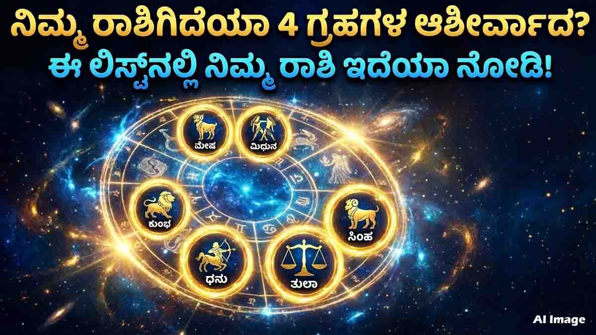 Astrology Predictions : ಅಕ್ಟೋಬರ್ ಒಳಗೆ ಈ 6 ರಾಶಿಯವರ ಲಕ್ ಬದಲಾಗೋದು ಗ್ಯಾರಂಟಿ, ನಿಮ್ಮ ರಾಶಿ ಇದೆಯಾ? 3 Astrology Predictions 2026 showing lucky zodiac signs with career growth, wealth, and success opportunities.
