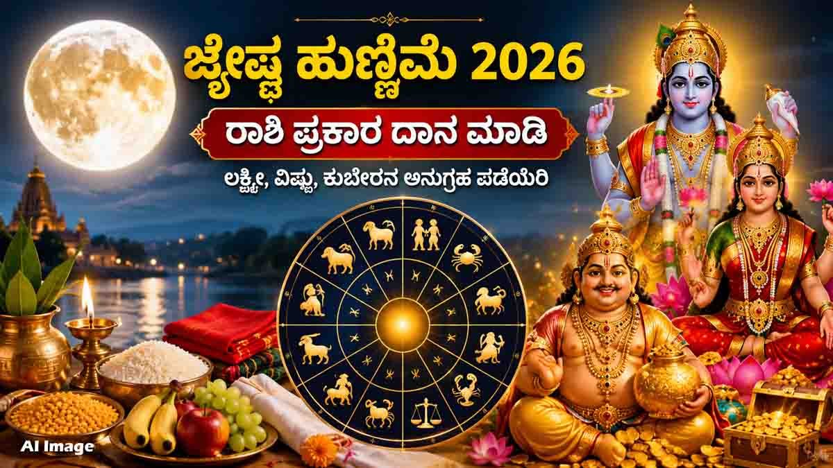 Jyeshtha Purnima 2026: Donate according to your zodiac sign to receive the blessings of Lord Vishnu, Goddess Lakshmi, and Lord Kubera.
