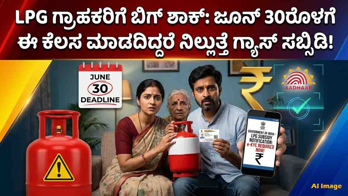 LPG consumers completing e-KYC before June 30 to continue receiving LPG subsidy benefits in India