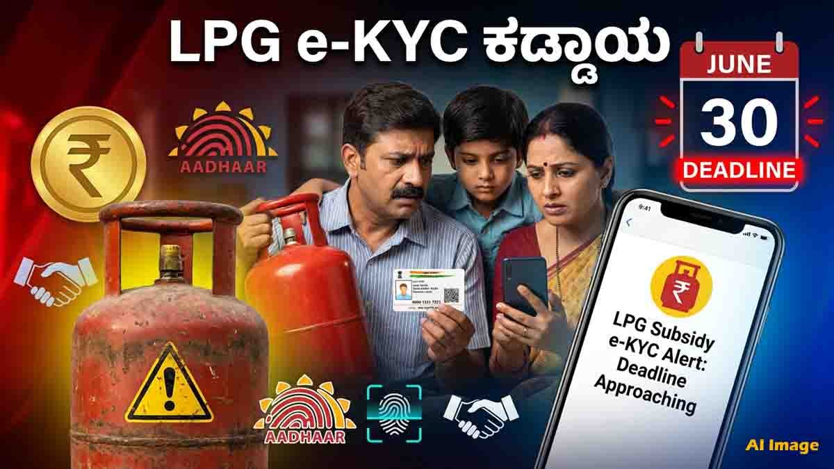 LPG consumers completing e-KYC before June 30 to continue receiving LPG subsidy benefits in India