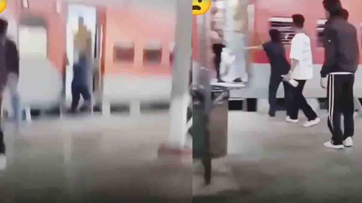 Mother Love captured in a viral moment as a mother runs alongside a moving train to reunite with her young son.