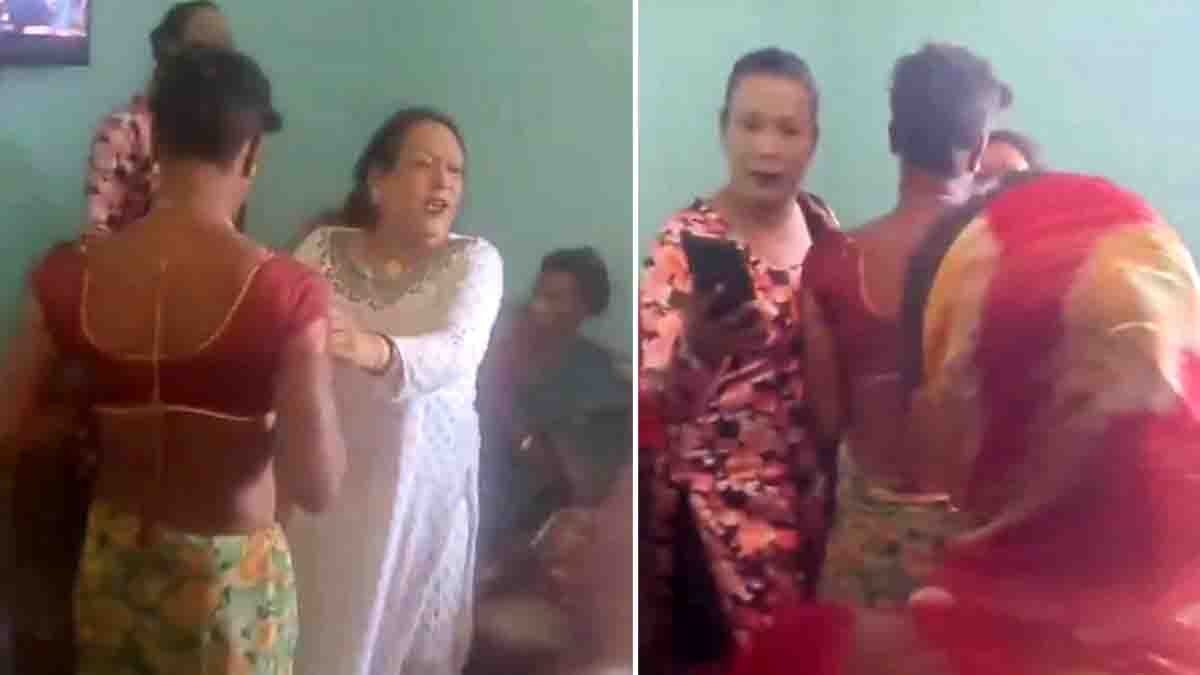 MP Chhindwara viral video showing women confronting alleged imposters at a wedding ceremony in Madhya Pradesh