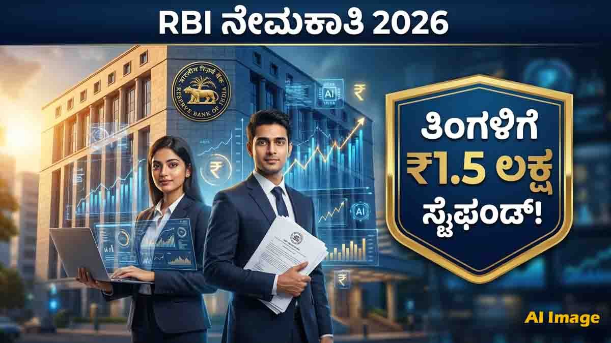 RBI Recruitment 2026 notification for Young Professionals posts in AI, Data Analytics, Finance and Policy Research with ₹5 lakh monthly stipend.