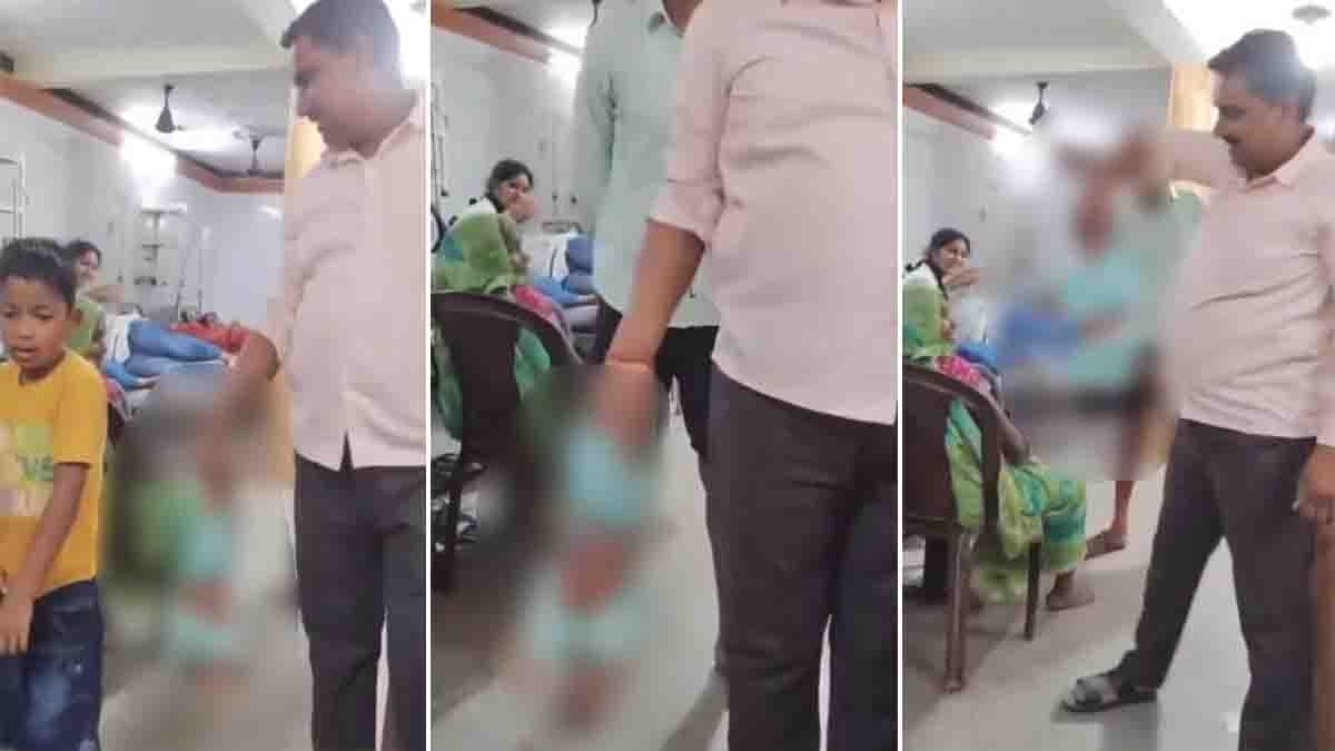 Viral video showing a man holding an infant upside down, triggering outrage and calls for legal action.