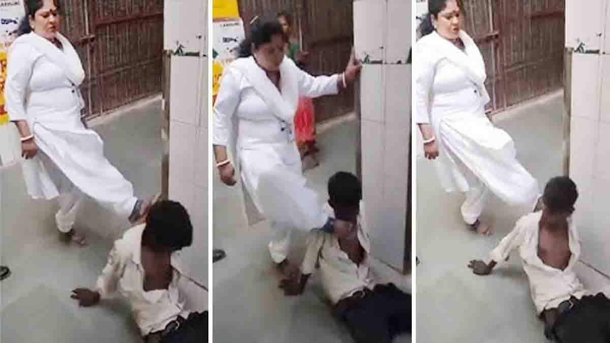 Raebareli Hospital Incident showing a female hospital staff member allegedly assaulting a mentally ill patient inside a government hospital in Uttar Pradesh as the viral video sparks nationwide outrage.