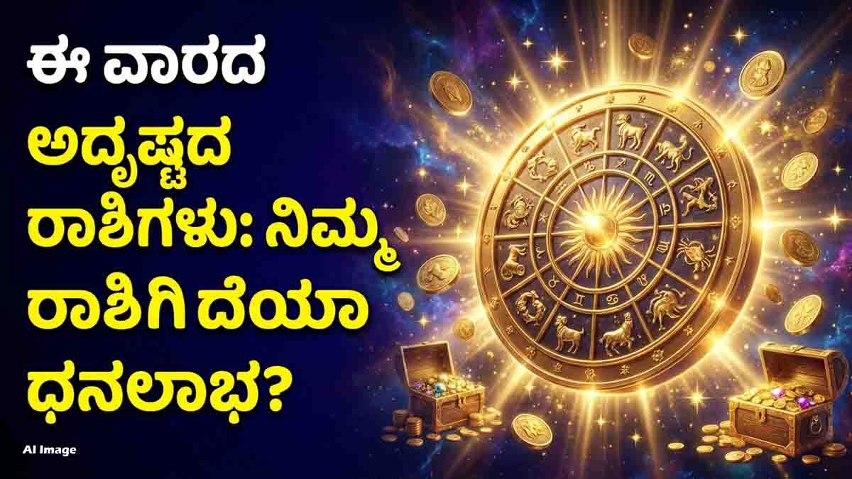 Weekly Horoscope : ವಾರ ಭವಿಷ್ಯ (ಜುಲೈ 26 - ಆಗಸ್ಟ್ 1, 2026), ಈ ವಾರ ನಿಮ್ಮ ಅದೃಷ್ಟ ಬದಲಾಗಲಿದೆಯೇ? ಯಾವ ರಾಶಿಗಳಿಗೆ ಉದ್ಯೋಗ ಮತ್ತು ವಿವಾಹ ಯೋಗ? 1 Weekly Horoscope July 26 to August 1, 2026 featuring predictions for Aries to Pisces covering career, money, business, love, and family life.