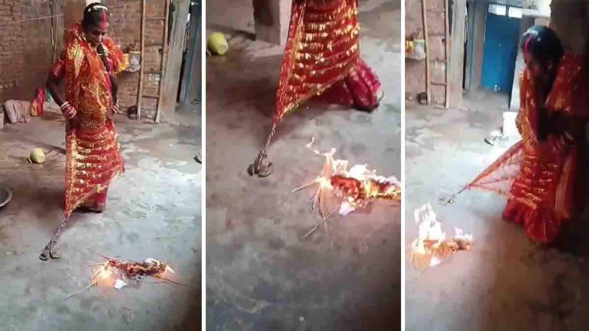 Woman Marries Frog Video Goes Viral, Internet Divided Over Shocking Wedding Ritual