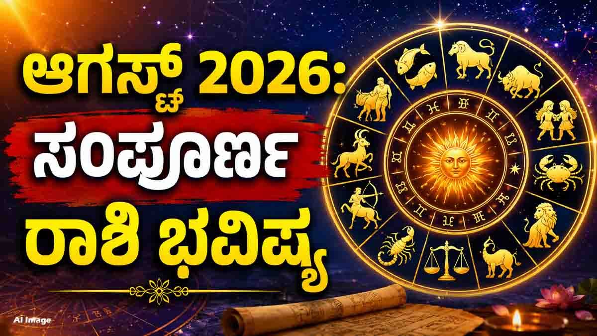 August 2026 horoscope reveals career growth, financial opportunities, marriage prospects, health predictions, and lucky zodiac signs for all 12 zodiac signs.