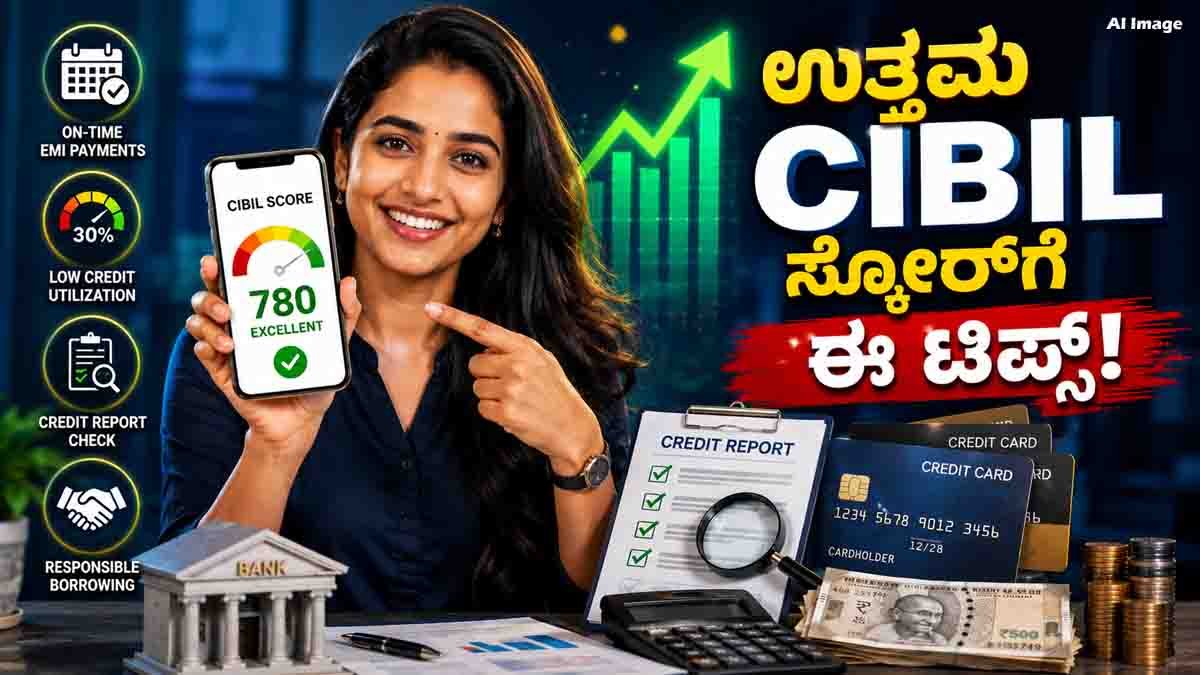 ಸಿಬಿಲ್ ಸ್ಕೋರ್ (Good CIBIL Score) ಹೆಚ್ಚಿಸಲು ಇಲ್ಲಿದೆ ಬೆಸ್ಟ್ ಟಿಪ್ಸ್: ಈ ಸಿಂಪಲ್ ವಿಧಾನಗಳನ್ನು ಇಂದೇ ಫಾಲೋ ಮಾಡಿ 1 Credit score improvement tips showing how to increase CIBIL score with timely payments and responsible borrowing