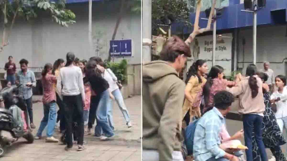 Abasaheb Garware College fight outside Pune college captured in viral video