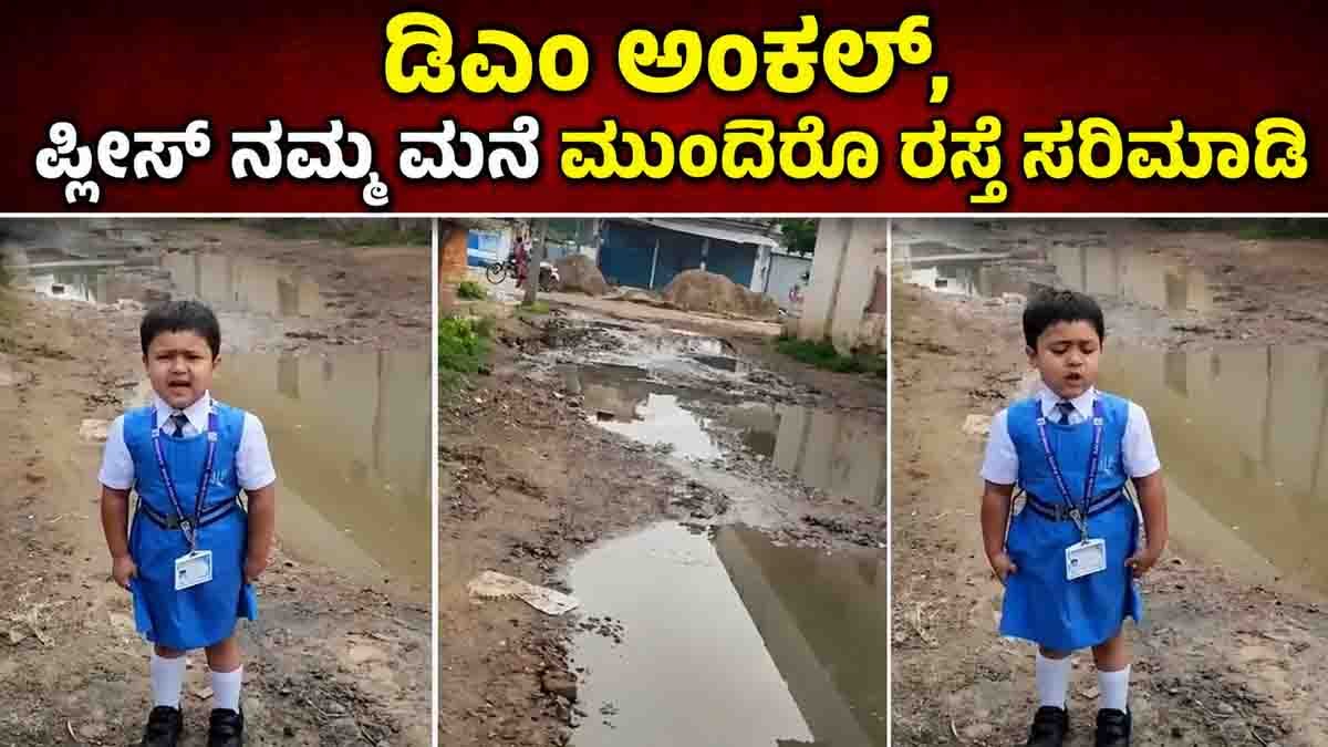 Barabanki viral video shows little girl asking DM to fix pothole-ridden road