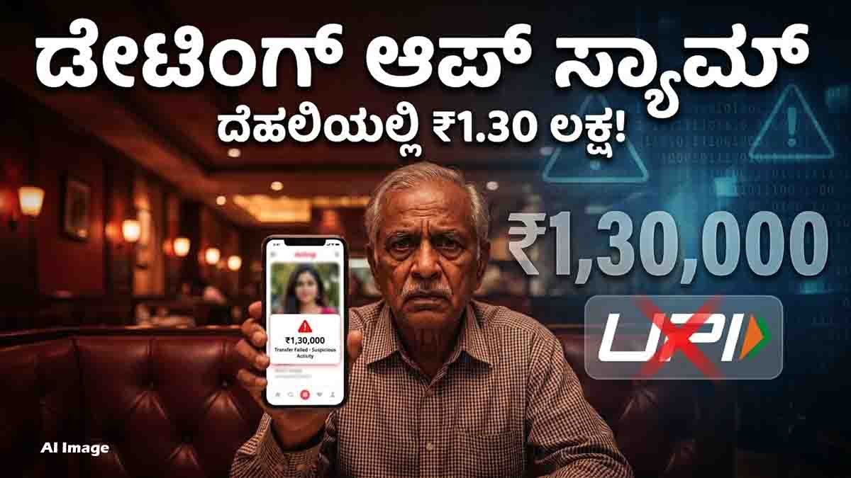 Dating App Scam Delhi: 67-year-old man loses ₹1.30 lakh in UPI fraud