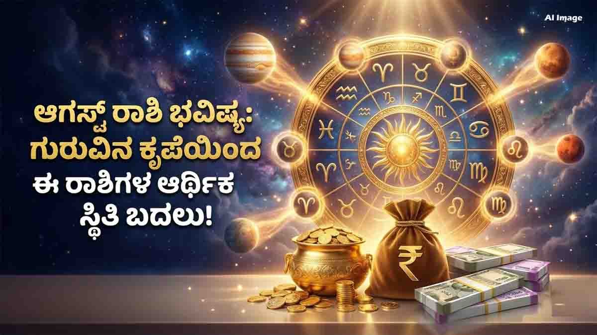 Financial Zodiac Signs in August 2026 showing the six lucky zodiac signs expected to experience financial growth and debt relief through favorable planetary transits.
