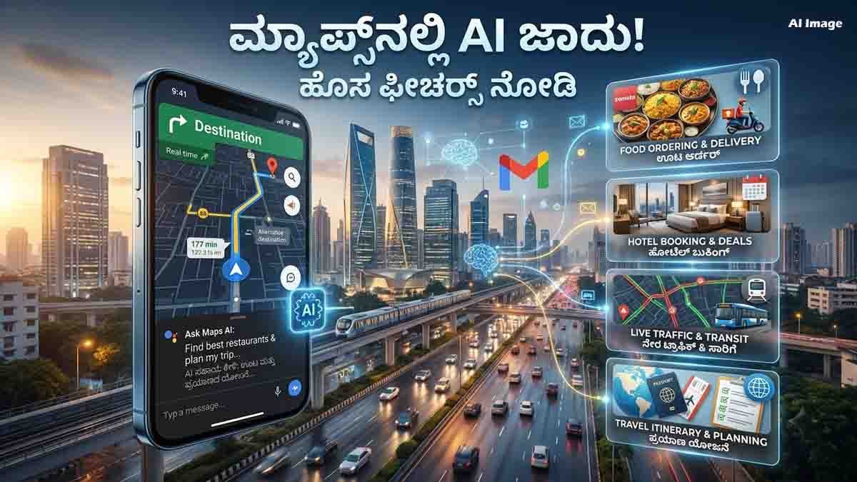 Google Maps New AI Features with Ask Maps AI, food ordering, travel planning and live updates
