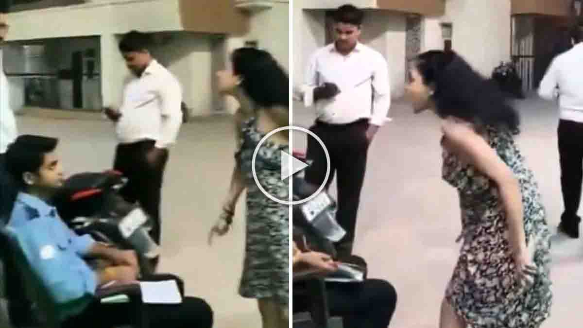 ಗ್ರೇಟರ್ ನೋಯ್ಡಾ ವೈರಲ್ ವಿಡಿಯೋ (Greater Noida Viral Video) : 'ನಿನ್ನ ಕೈಯಿಂದಲೇ ನನ್ನ ಶೂ ಒರೆಸ್ತೀನಿ' - ಸೆಕ್ಯುರಿಟಿ ಗಾರ್ಡ್ ಮೇಲೆ ಮಹಿಳೆಯ ದರ್ಪ! 12 Greater Noida Viral Video: Woman Threatens Security Guard, Says ‘I’ll Make You Clean My Shoes’