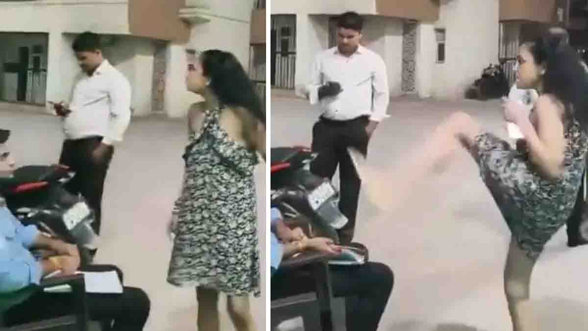 Greater Noida Viral Video: Woman Threatens Security Guard, Says ‘I’ll Make You Clean My Shoes’