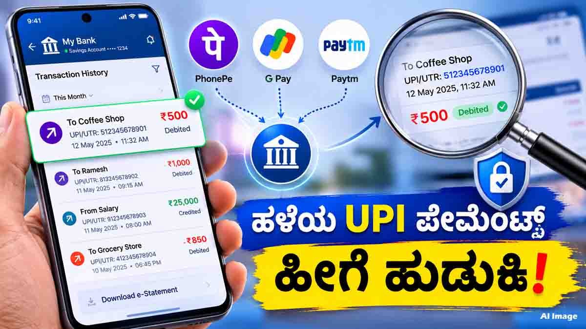 How to check PhonePe, Google Pay and Paytm UPI transactions through a mobile banking app or bank statement