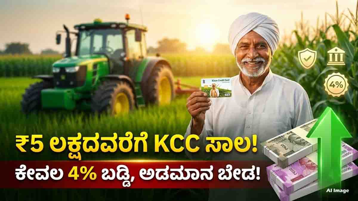 Kisan Credit Card loan limit increased to ₹5 lakh with 4% interest and collateral-free loans for eligible farmers.