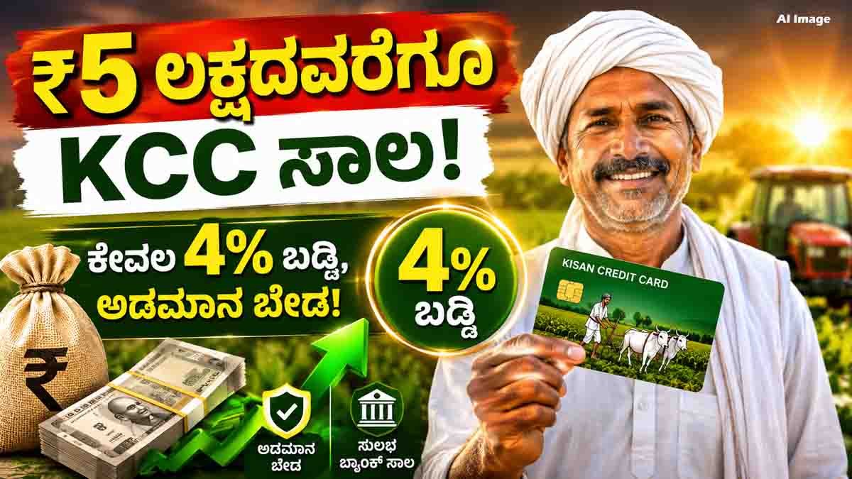 Kisan Credit Card loan limit increased to ₹5 lakh with 4% interest and collateral-free loans for eligible farmers.