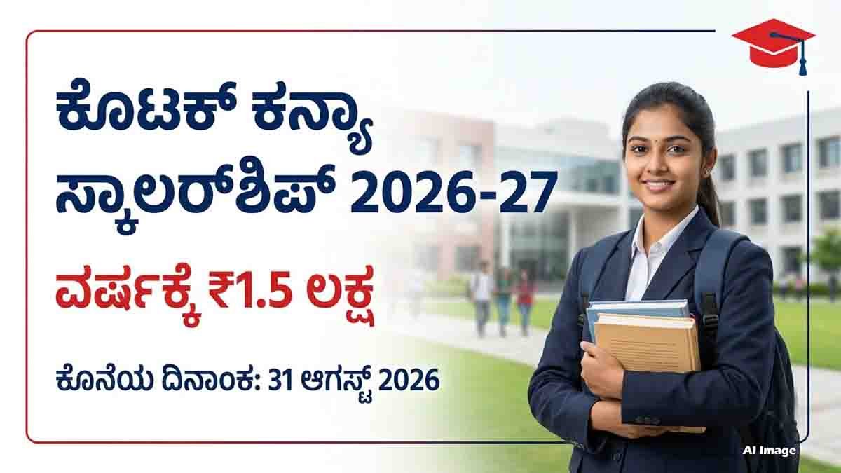 Kotak Kanya Scholarship 2026-27: Get ₹1.5 Lakh/Year, Eligibility & Apply
